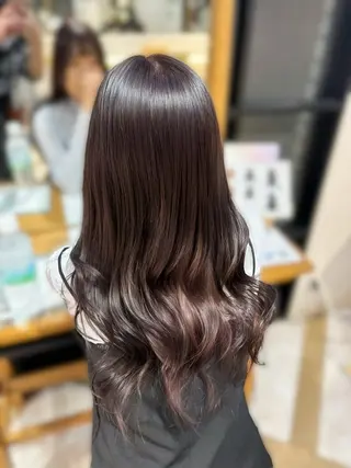 ロング カラー 🖤みらい🖤縮毛/ ブリーチモデル募集のヘアスタイル