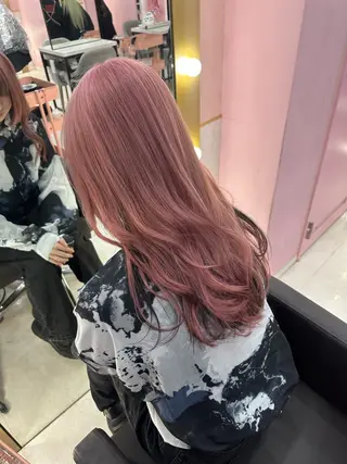 セミロング カラー ブリーチ指名 No.1🦋KOKIのヘアスタイル