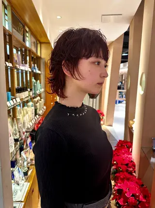 ショート パーマ 青木龍樹/パーマモデ ル/似合わせパーマのヘアスタイル