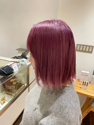 ミディアム カラー 井上 ほのかのヘアスタイル