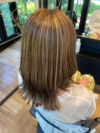 ミディアム カラー PORT HAIR ✂️北本 万実のヘアスタイル