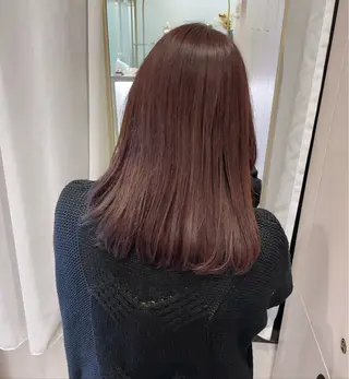 ミディアム カラー 暖色/オリーブカラー /中村未来🍒🫒のヘアスタイル