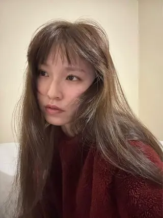 ロング カラー デザインカット/ パーマ/nanaのヘアスタイル