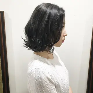 ミディアム カラー エクステ（レミー毛） NINEのヘアスタイル