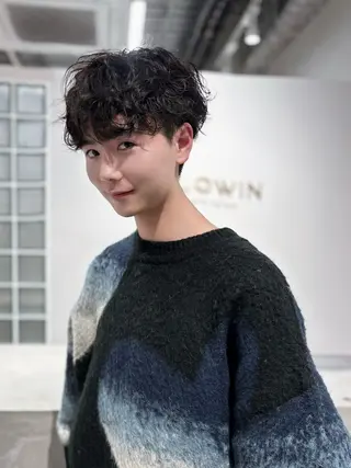 ショート garage.所属・吉田 慎冴/メンズパーマのヘアスタイル