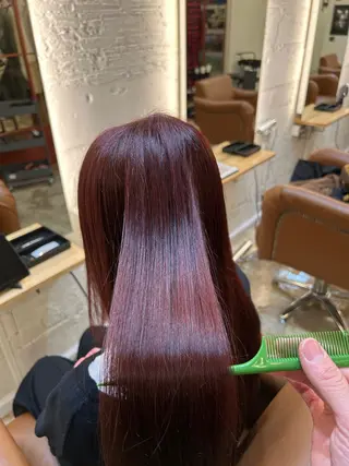 ロング カラー AMBERGLEAM Hair&Cloth Yoga所属・Ryo☘縮毛矯正/ メンズ/ブリーチ/のヘアスタイル