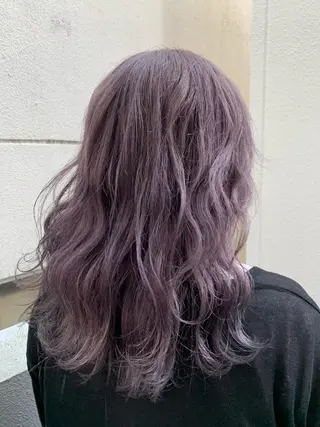 ミディアム カラー Beleza 渋谷所属・Kazusa/渋谷/ エクステ/ハイトーンのヘアスタイル