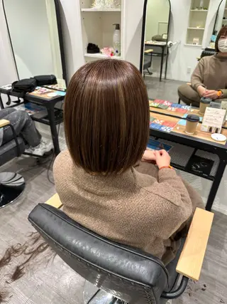 ミディアム カラー 艶髪レイヤー上田 紗也🇰🇷💗のヘアスタイル