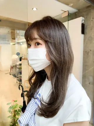 ロング カラー えんどう みほのヘアスタイル