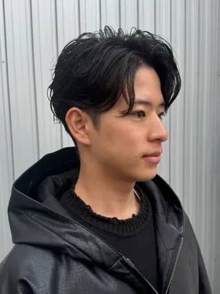 ショート カラー パーマ ヘアアレンジ メンズ 亀井隆汰/メンズ専門 パーマ特化美容師のヘアスタイル