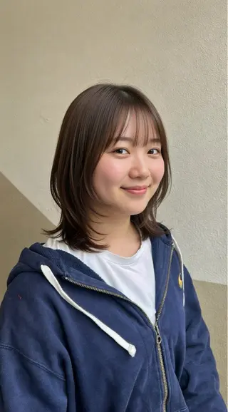 セミロング 髪質改善/レイヤー/ ボブ/井上　陽のヘアスタイル