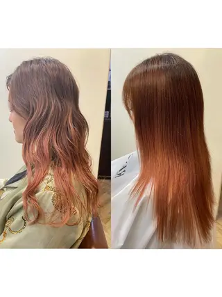 セミロング パーマ 360°キレイな ショートカットのヘアスタイル