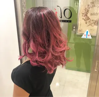 セミロング カラー sail所属・sail hairのヘアスタイル