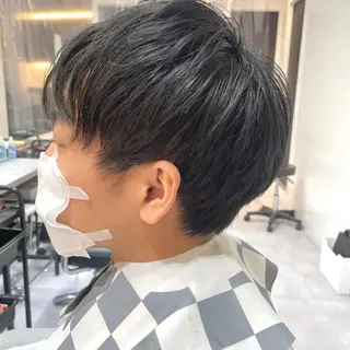 ショート 髪質改善× ハイライト溝江のヘアスタイル