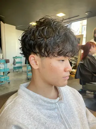 パーマ メンズ 金山/メンズパーマ 西村侑真のヘアスタイル