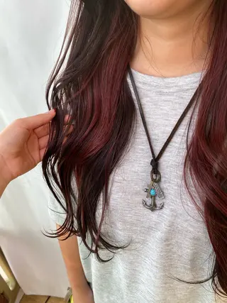 ロング カラー 鹿児島 聖来のヘアスタイル