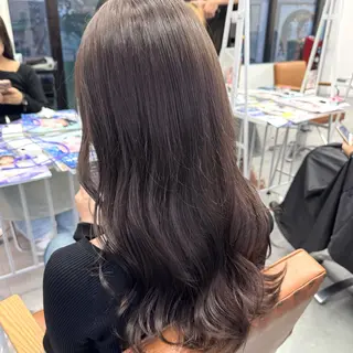 ロング カラー ヘアアレンジ ブリーチなしカラー /ベージュ/安形翔のヘアスタイル