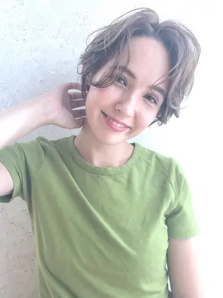 ショート カラー パーマ ヘアアレンジ HORN hairsalonのその他イメージ