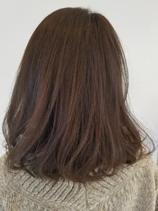 ミディアム カラー 髪質改善/ハイライト 小林秀樹のヘアスタイル