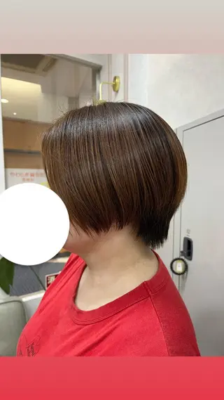 ショート ビアンコドゥーエ プロデュースバイ ローブ所属・奥田 杏夏のヘアスタイル