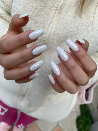 ロング カラー ヘアアレンジ キッズ ネイル マツエク・マツパ アイブロウ 福田 加奈のネイルデザイン