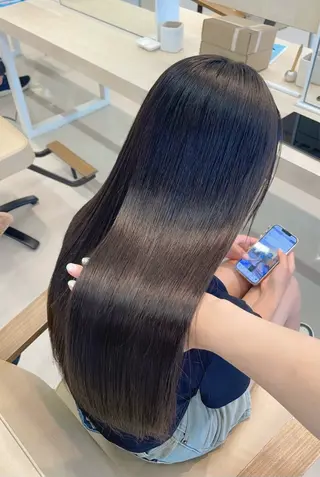 ロング かずや🍀/髪質改善 /艶髪カラー/眉毛のヘアスタイル