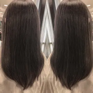 ミディアム box mico. mutsumiのヘアスタイル