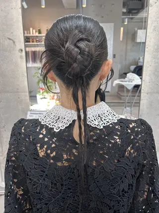 ロング ヘアアレンジ 池田 華怜のヘアスタイル