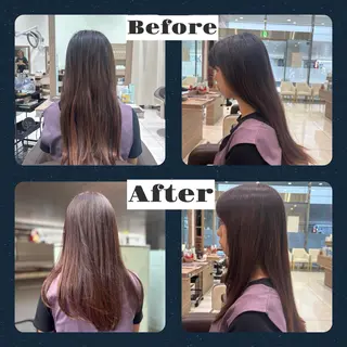 ロング カラー 鈴木かのん /ミニモ限定クーポンのヘアスタイル