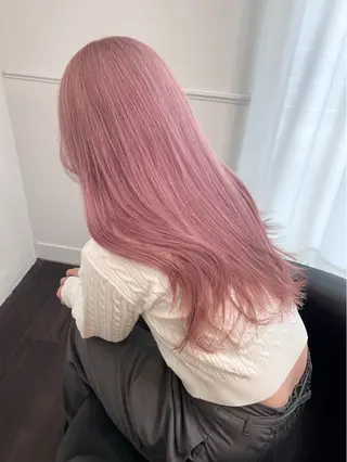 ロング カラー ヘアアレンジ maoブリーチ無し 似合わせカラーのヘアスタイル