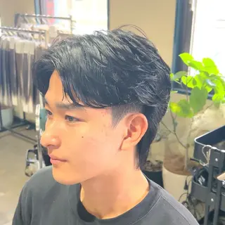 パーマ メンズ メンズパーマ眉毛 特化アユム🔥のヘアスタイル