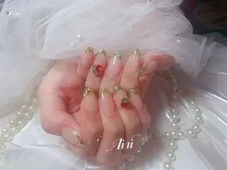 ネイル ネイルサロンAiri 長さ出し·シンプルのネイルデザイン