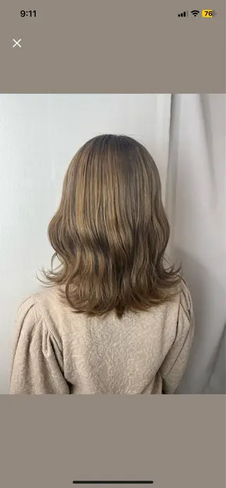 ミディアム mana 💜のヘアスタイル