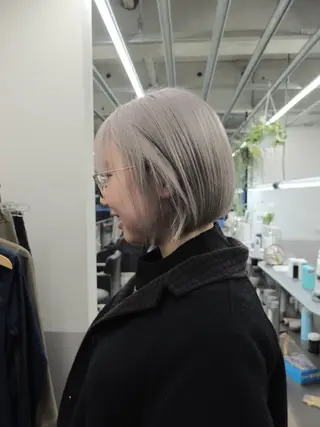 ショート カラー ダブルカラー/ ケアブリーチ/クニトのヘアスタイル