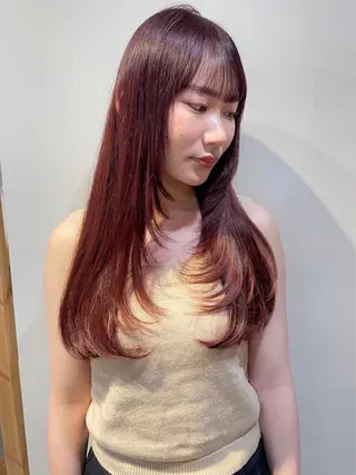 ロング 中岡 心音のヘアスタイル