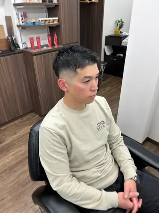ショート メンズ DAN BRISE BARBER所属・馬上 拓海のヘアスタイル