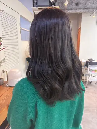 セミロング KOHEI/ブリーチ •縮毛矯正モデル募集のヘアスタイル