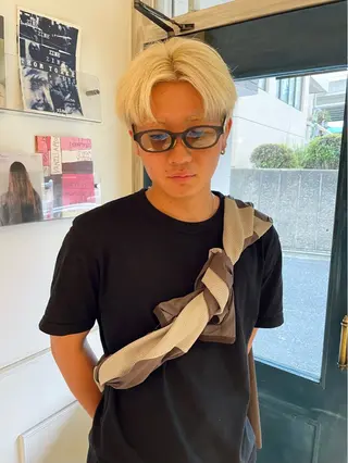 ショート カラー メンズ musiiik ryukiのヘアスタイル