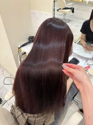 ロング レイヤーカット/髪質 改善/momo🎀のヘアスタイル