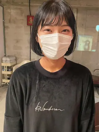 ショート カラー パーマ/レイヤー 岩山丈一郎のヘアスタイル