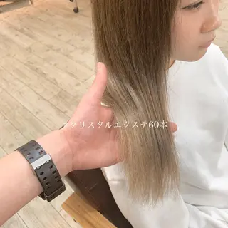 ロング カラー ◆感動口コミ/最小顔 理論カット◆森口 峻のヘアスタイル