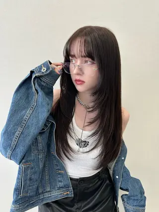 ロング カラー Rei /透明感×韓国ヘアのヘアスタイル