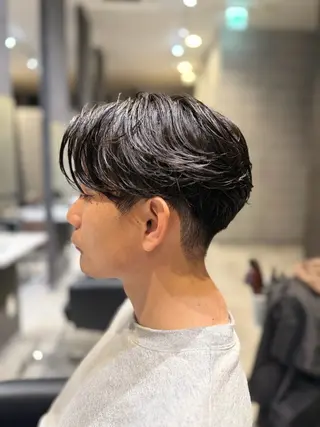 ミディアム パーマ _white鳳店/ 杉本 健のヘアスタイル