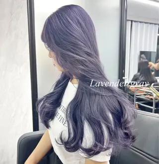 ロング カラー シールエクステ特化 ハイトーン、NANAのヘアスタイル