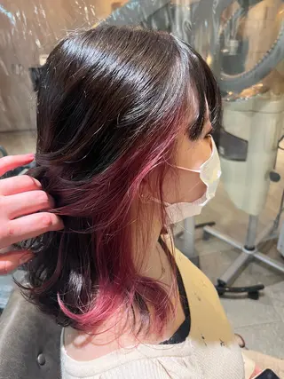 セミロング カラー 🎀透明感 カラー🎀ミズキのヘアスタイル