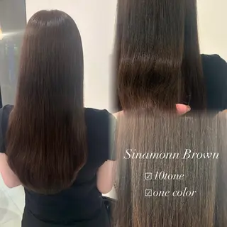 カラー 藤田 琉那のヘアスタイル