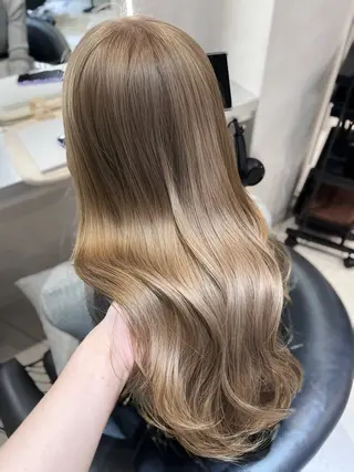 ロング カラー 韓国レイヤー×モテ髪 /MITSUKI🤍のヘアスタイル