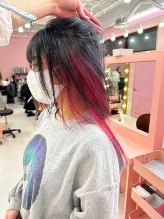 ミディアム ❄️💛エクステ ブリーチ❄️yukiのヘアスタイル