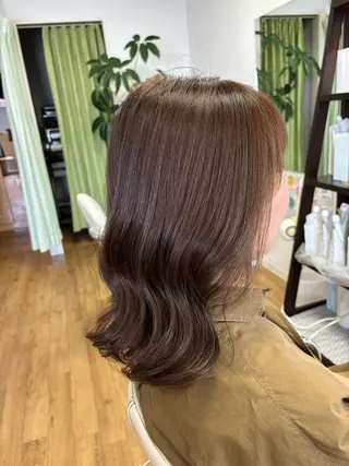 セミロング カラー SALOWIN 岡山店所属・SALOWIN / manaka 🪽のヘアスタイル