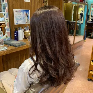 ロング カラー クレドガーデン柏所属・しんぼり なおみのヘアスタイル